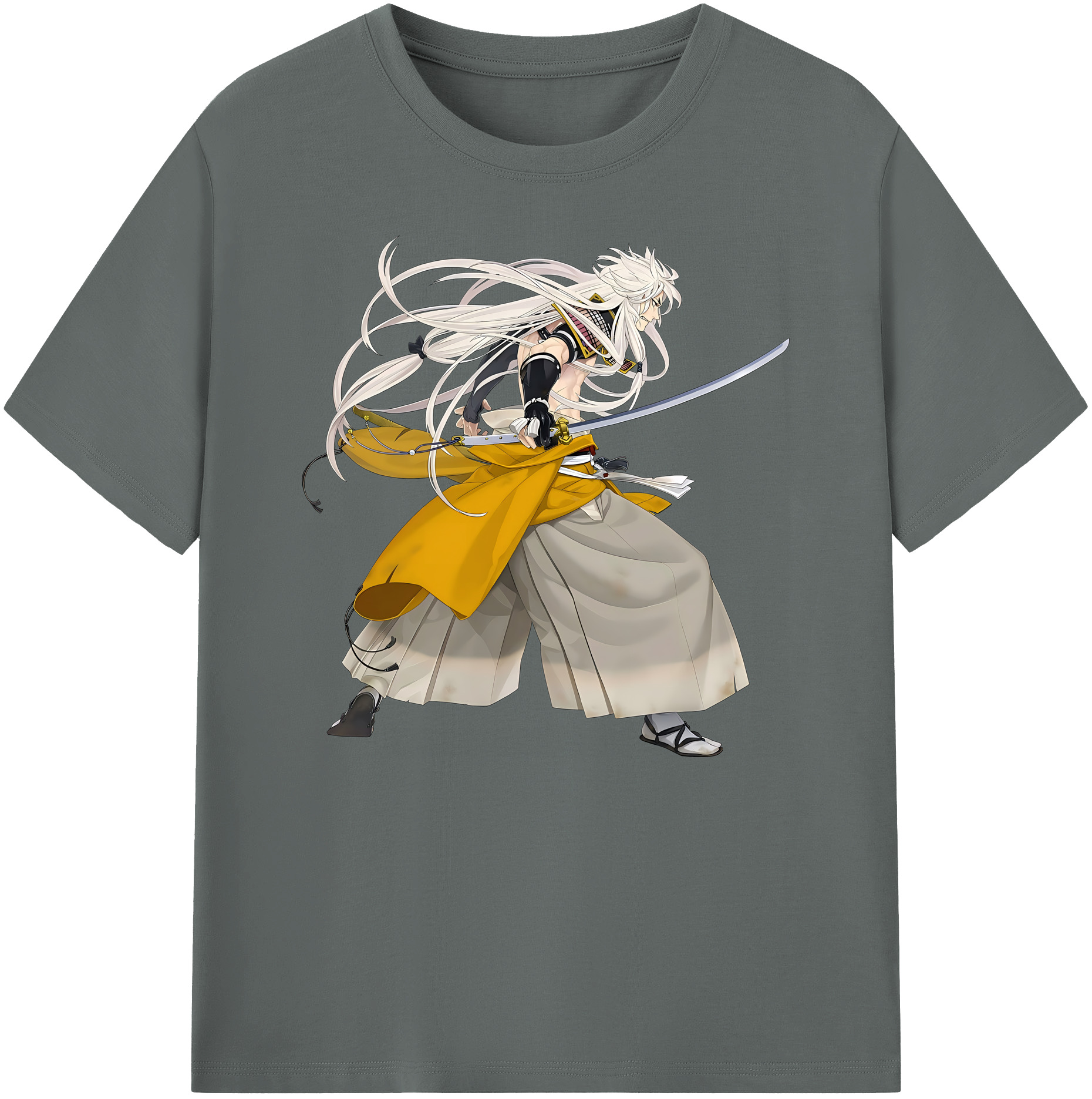 （画像用） 刀剣乱舞 Touken Ranbu 綿100％ メンズ半袖Tシャツ｜肌触りやわらか＆通気性